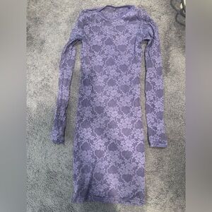 American Apparel Lavender Floral Mini Dress  XS